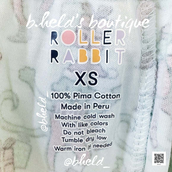 Roller Rabbit Monkey Mas Polo Pajamas in Mint Green Size XS Brand New NWT - Picture 11 of 16